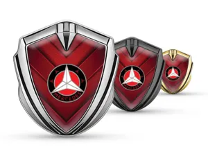 Mercedes Emblem Silikon Abzeichen Renn Look Glänzend Finish